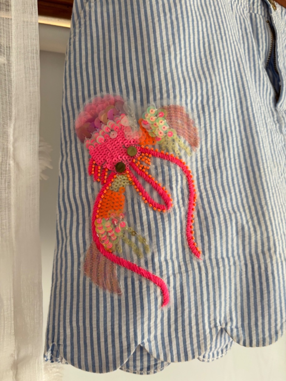 Lilly Pulitzer Seersucker skirt - Picture 2 of 2